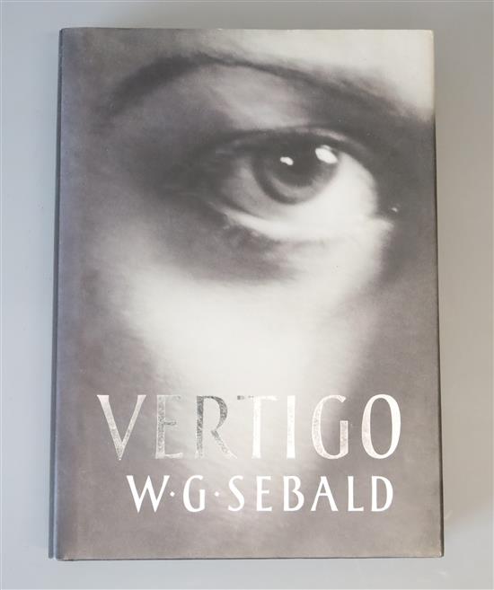 Sebald, Winifred Georg - Vertigo, 1st UK edition, signed on title, in clipped dj, Harvill Press, London 1999